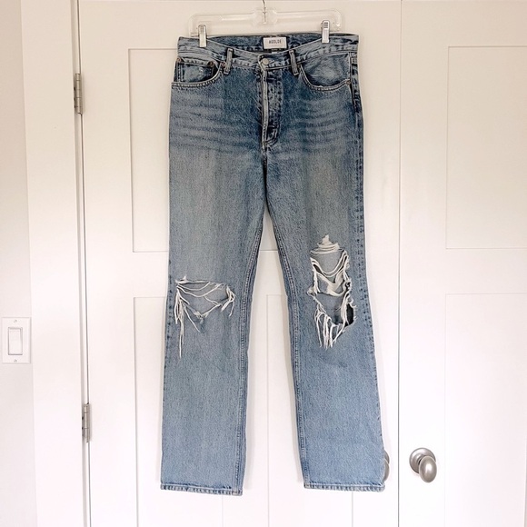 Agolde Lana Jean Mid Rise Vintage Straight Leg Denim Size 29 - Picture 8 of 14